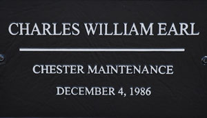 SCDOT Worker Charles William Earl  - Chester Maintenance - December 4, 1986 