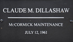 SCDOT Worker Claude M. Dillashaw  - McCormick Maintenance - July 12, 1961 