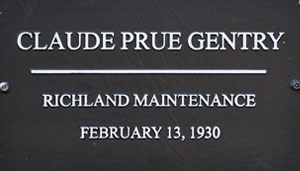 SCDOT Worker Claude Prue Gentry - Richland Maintenance - February 13, 1930 