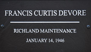 SCDOT Worker Francis Curtis Devore  - Richland Maintenance - January 14, 1946 