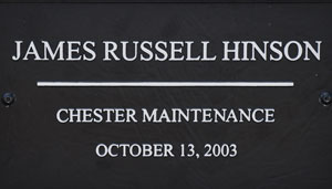 SCDOT Worker James Russell Hinson   - Chester Maintenance - October 13, 2003 