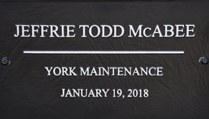 SCDOT Worker Jeffrie Todd McAbee - York Maintenance - January 19, 2018 