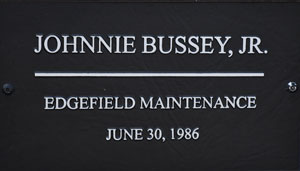 SCDOT Worker Johnnie Bussey, Junior - Edgefield Maintenance - June 30, 1986 