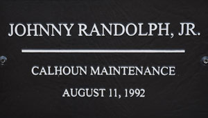 SCDOT Worker Johnny Randolph,  Junior - Calhoun Maintenance - August 11, 1992 