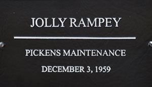 SCDOT Worker Jolly Rampey - Pickens Maintenance - December 3, 1959 