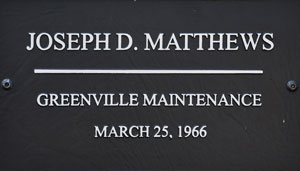 SCDOT Worker Joseph D. Matthews - Greenville Maintenance - March 25, 1966 