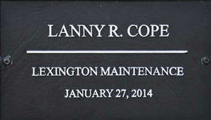SCDOT Worker Lanny R. Cope  - Lexington Maintenance - January 27, 2014 