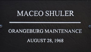 SCDOT Worker Maceo Shuler  - Orangeburg Maintenance - August 28, 1968 