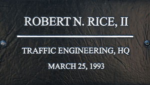 SCDOT Worker Robert N. Rice, II  - Traffic Engineering, Headquarters - March 25, 1993 