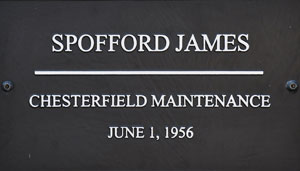 SCDOT Worker Spofford James - Chesterfield Maintenance - June 1, 1956 