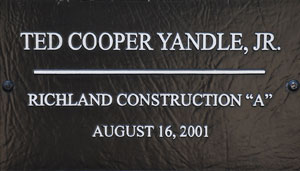 SCDOT Worker Ted Cooper Yandle, Junior  - Richland Construction A - August 16, 2001 