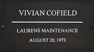 SCDOT Worker Vivian Cofield - Laurens Maintenance - August 20, 1973 