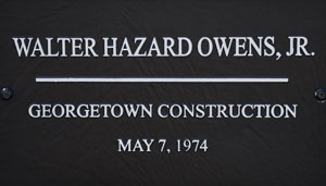 SCDOT Worker Walter Hazard Owens, Junior  - Georgetown Construction - May 7, 1974 