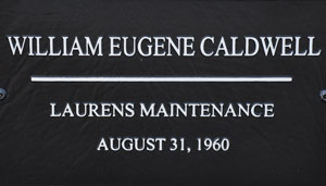 SCDOT Worker William Eugene Caldwell - Laurens Maintenance - August 31, 1960 