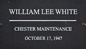 SCDOT Worker William Lee White - Chester Maintenance - October 17, 1947 