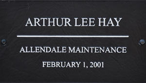 SCDOT Worker Arthur Lee Hay  - Allendale Maintenance - February 1, 2001 