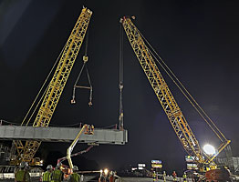 Girder setting