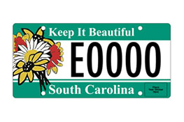 SC Keep It Beautiful license tag