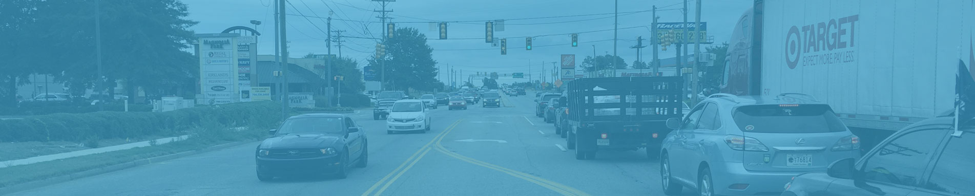 Traffic on Woodruff Road in Greenville, SC