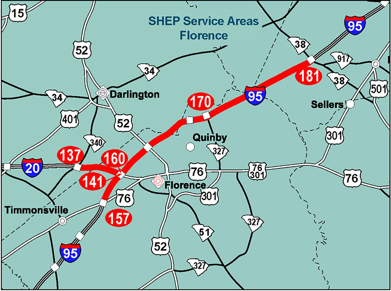 SHEP Patrol area in Florence, SC