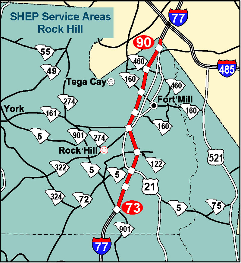 SHEP Patrol area in Rock Hill, SC