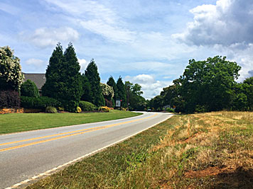 Future widening section of West Georgia Road